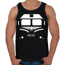 PRINTFASHION m62 vonat - Férfi atléta - Fekete