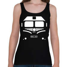 PRINTFASHION m62 vonat - Női atléta - Fekete női trikó