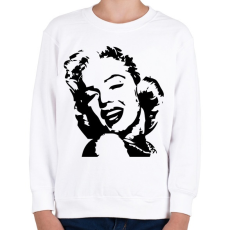 PRINTFASHION M.Monroe - Gyerek pulóver - Fehér