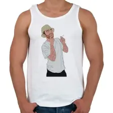 PRINTFASHION Mac miller - Férfi atléta - Fehér atléta, trikó