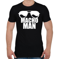 PRINTFASHION Macho Man 2 - Férfi póló - Fekete férfi póló