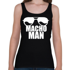 PRINTFASHION Macho Man 2 - Női atléta - Fekete női trikó