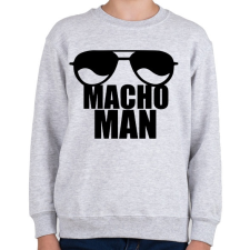 PRINTFASHION Macho Man - Gyerek pulóver - Sport szürke gyerek pulóver, kardigán