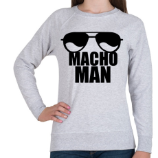 PRINTFASHION Macho Man - Női pulóver - Sport szürke