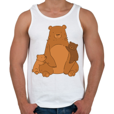 PRINTFASHION Maci család - Férfi atléta - Fehér