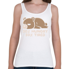 PRINTFASHION Maci - éhes és álmos 2 - Női atléta - Fehér