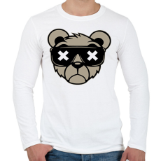 PRINTFASHION Maci - Férfi hosszú ujjú póló - Fehér