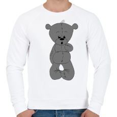 PRINTFASHION Maci - Férfi pulóver - Fehér