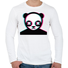 PRINTFASHION Maci freak ijesztő arc - Férfi hosszú ujjú póló - Fehér