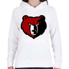 PRINTFASHION Maci - Női kapucnis pulóver - Fehér