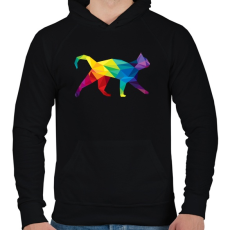 PRINTFASHION Macsek - Férfi kapucnis pulóver - Fekete