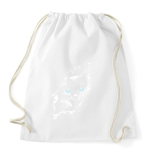 PRINTFASHION Macska a pólóban - Sportzsák, Tornazsák - Fehér tornazsák