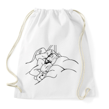 PRINTFASHION Macska-álom - Sportzsák, Tornazsák - Fehér tornazsák