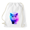 PRINTFASHION Macska art - Sportzsák, Tornazsák - Fehér