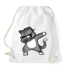 PRINTFASHION Macska dub tánc - Sportzsák, Tornazsák - Fehér tornazsák