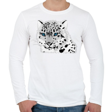 PRINTFASHION Macska - Férfi hosszú ujjú póló - Fehér