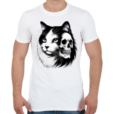 PRINTFASHION Macska  - Férfi póló - Fehér