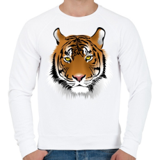 PRINTFASHION Macska - Férfi pulóver - Fehér