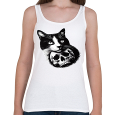 PRINTFASHION Macska - Női atléta - Fehér