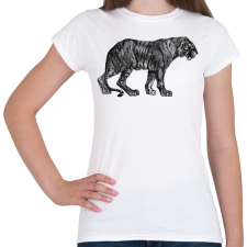 PRINTFASHION Macska - Női póló - Fehér női póló