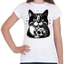PRINTFASHION Macska  - Női póló - Fehér női póló