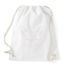 PRINTFASHION Macska - Sportzsák, Tornazsák - Fehér tornazsák