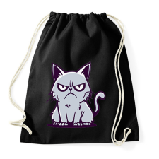 PRINTFASHION Macska  - Sportzsák, Tornazsák - Fekete tornazsák