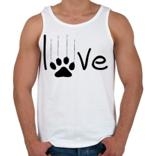 PRINTFASHION Macska szerelem - Férfi atléta - Fehér atléta, trikó