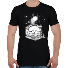 PRINTFASHION Macskaálom - Férfi póló - Fekete férfi póló