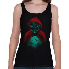 PRINTFASHION Macskacápák - Női atléta - Fekete