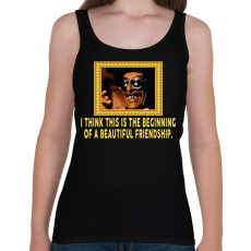 PRINTFASHION Macskajaj Barátság - Női atléta - Fekete