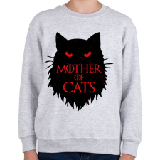 PRINTFASHION Macskák anyja - Gyerek pulóver - Sport szürke gyerek pulóver, kardigán
