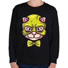 PRINTFASHION Macskamaszk - Gyerek pulóver - Fekete