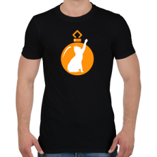 PRINTFASHION Macskás Fadísz - Férfi póló - Fekete