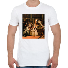 PRINTFASHION Macskás festmény - Férfi póló - Fehér