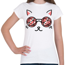 PRINTFASHION Macskaszem - Női póló - Fehér