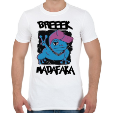 PRINTFASHION Madafaka - béka breeek - Férfi póló - Fehér