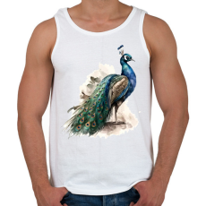 PRINTFASHION madár - Férfi atléta - Fehér