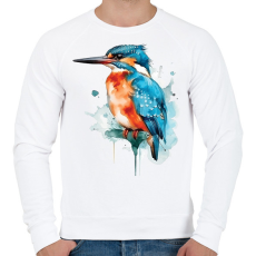 PRINTFASHION madár - Férfi pulóver - Fehér