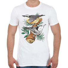PRINTFASHION Madarak - Férfi póló - Fehér