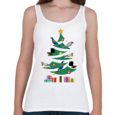 PRINTFASHION Madaras karácsonyfa - Női atléta - Fehér