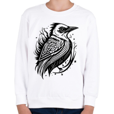 PRINTFASHION madárka - Gyerek pulóver - Fehér
