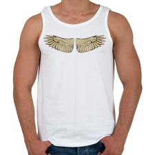 PRINTFASHION Madárszárny (nyitott) - Férfi atléta - Fehér atléta, trikó