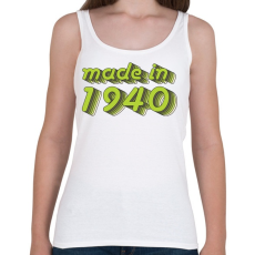PRINTFASHION made-in-1940-green-grey - Női atléta - Fehér
