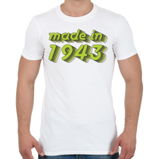 PRINTFASHION made-in-1943-green-grey - Férfi póló - Fehér férfi póló