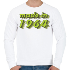 PRINTFASHION made-in-1964-green-grey - Férfi pulóver - Fehér