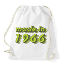 PRINTFASHION made-in-1966-green-grey - Sportzsák, Tornazsák - Fehér tornazsák