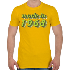 PRINTFASHION made-in-1968-green-grey - Férfi póló - Sárga férfi póló