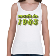 PRINTFASHION made-in-1983-green-grey - Női atléta - Fehér
