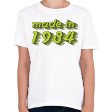 PRINTFASHION made-in-1984-green-grey - Gyerek póló - Fehér gyerek póló